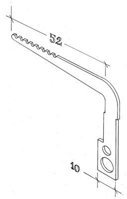 Backstay crane - 45 mm