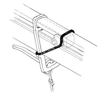 Boom band with pin - SAILSetc spar