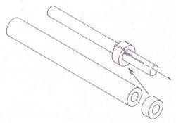 Silicone tubing - 2.5 Ø x 100 mm