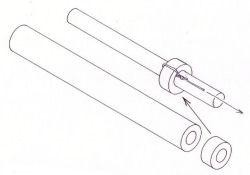 Silicone tubing - 3.2 Ø x 100 mm 