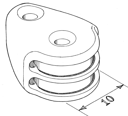 Multiple block - 10 mm sheaves