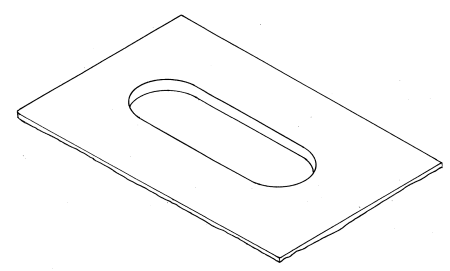 Recess moulding - for through deck block