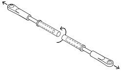 Servo/tiller arm connector - tube and/or ends