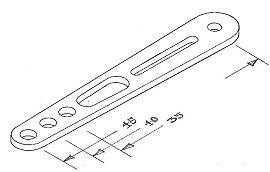 Sail control arm - 45 mm