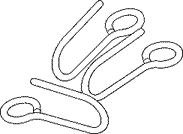 Hooks - wire - 10/pack