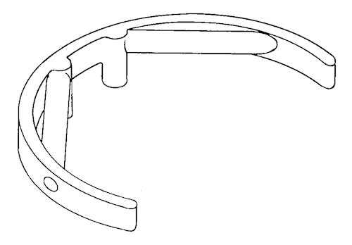 Aerial holder - arc format