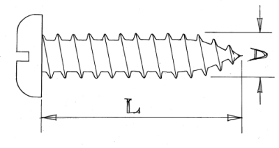 Self tapping screws - Stainless steel - various sizes