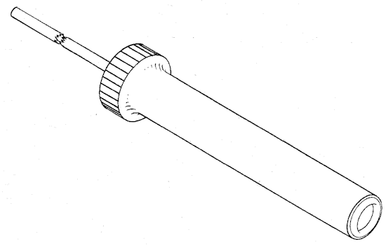 The plastic kicking strap body - self locking, 57 mm long, 