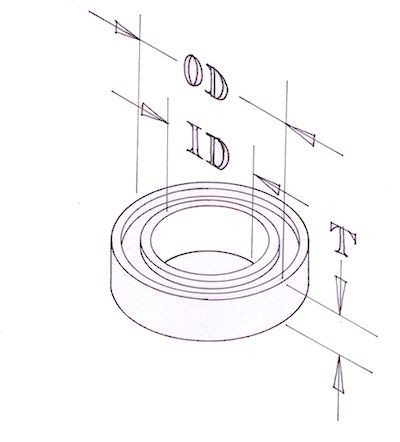 Plain bearing - for 12-65 & 12MM