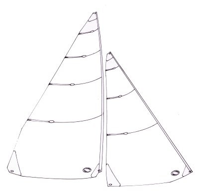 A Class panelled sails 