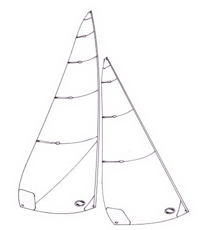 Marblehead lightweight sails -  1900 to 2150 mm luff