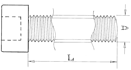 Socket head screws - M4 - Stainless steel 