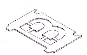 Stencil - for 65 mm high letter
