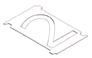 Stencil - for 102 mm number