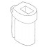 The mast head fitting, item 23-GSM. There is a 6 mm x 4 mm cavity for the backstay crane and a hole for a wire swivel for the head of the sail.