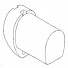 The headsail boom aft end fitting, item 101F-GSM.