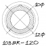 The 103BR-120 fits 10 mm internal diameter tube. Use this with SAILSetc 12 mm OD carbon tube.