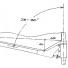 Shape of mainsail foot roach to match. Use this for Ten Rater class - but reduce the 45 mm dimension to 25 mm for Marblehead class