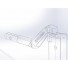 The upper end of the gooseneck body is thickened for reinforcement around the bearing..
