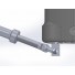 The lower end of the gooseneck body is thickened for reinforcement around the bearing. The standard kicking strap is self-locking.