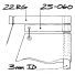 Use the 25-060 fitting in a 3 mm ID mast by bonding the shaft directly into the mast spar. Item 22-65 is re-coded 22-060-CRANE.