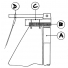 A mast head fitting that adapts an 8 mm mast tube to take the shaft correctly is supplied with the rotating arm. On M Class apply the upper limit mark to the rotating arm. It may be necessary to use cyano-acrylate glue to lock the backstay to the backstay