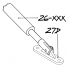 Use either versions to attach 26-xxx compression strut to a boom of any diameter.