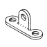 The metal version of 27D used to connect the strut to any diameter boom.