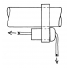 The fitting is used to allow a control line to pass freely through an attachment point on a boom.