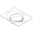 Plate, recess and lid (lid not shown here) unit that gives access to the hull. No pot. 130 x 100 mm plate size.  