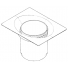 Plate, recess, lid (lid not shown here) with added pot. 130 x 100 mm plate size. 