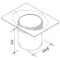 Plate, recess, and pot created as a single unit with standard lid. Eliminates the possibility of any leak between the pot and recess. The unit is bonded or taped into a 130 mm x 100 mm recess in the deck. 