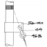 Use the fitting to offset the forestay away from the mast when using pocket luff mainsails.