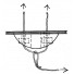 The partner piece houses 2 x M2 Nyloc nuts to make fastening the exit piece a simple operation. The partner piece is pulled into place using a length of line as shown. A second piece of line is used to allow retrieval of the first piece after the partner 