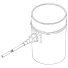 Fit the skin fitting to the pot using a little silicone sealant on the flange. Use a spot of cyano-acrylate glue to bond the tube into the skin fitrting.