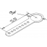 Eight holes at 2.5 mm intervals