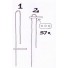 Use a 57X steel bowsie to make a termination on the end of a shroud