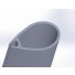 This gooseneck/kicking strap unit is specially for non-round and streamlined section masts - typical shape like this one. You will need to specify the section shape accurately as the gooseneck body will be matched to fit it.
