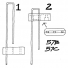 Make a termination on the upper end of a shroud using one of the plastic bowsies.