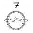 The 57X bowsies pull up against the inside of the mast tube